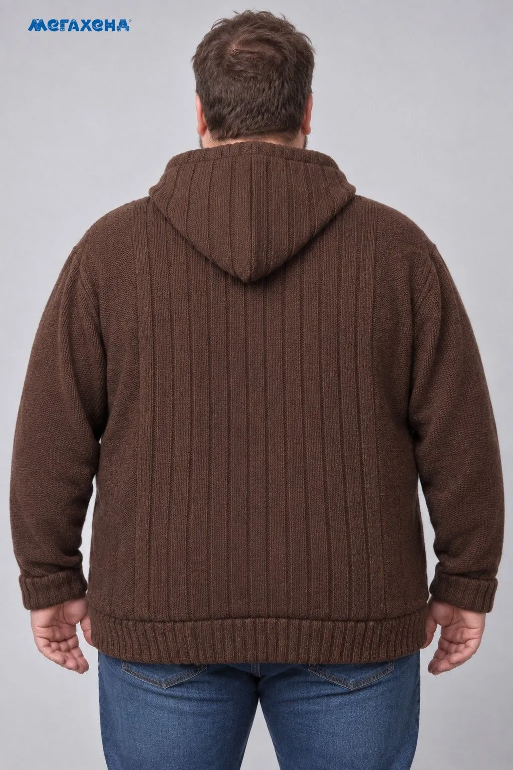 Коричневое худи Southbay с капюшоном и подкладкой, размер 60 (3XL)