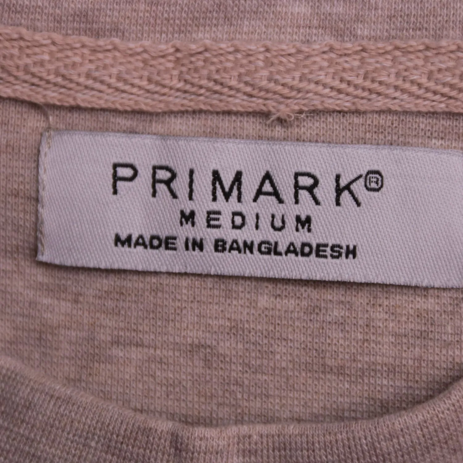 Бежевый свитшот Primark с круглым вырезом, размер 48 (M)